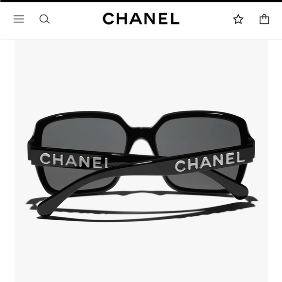 CHANEL SQUARE SUNGLASSES - Box, paperwork, case+cloth. Worn 2x like brand new - Picture 1 of 10